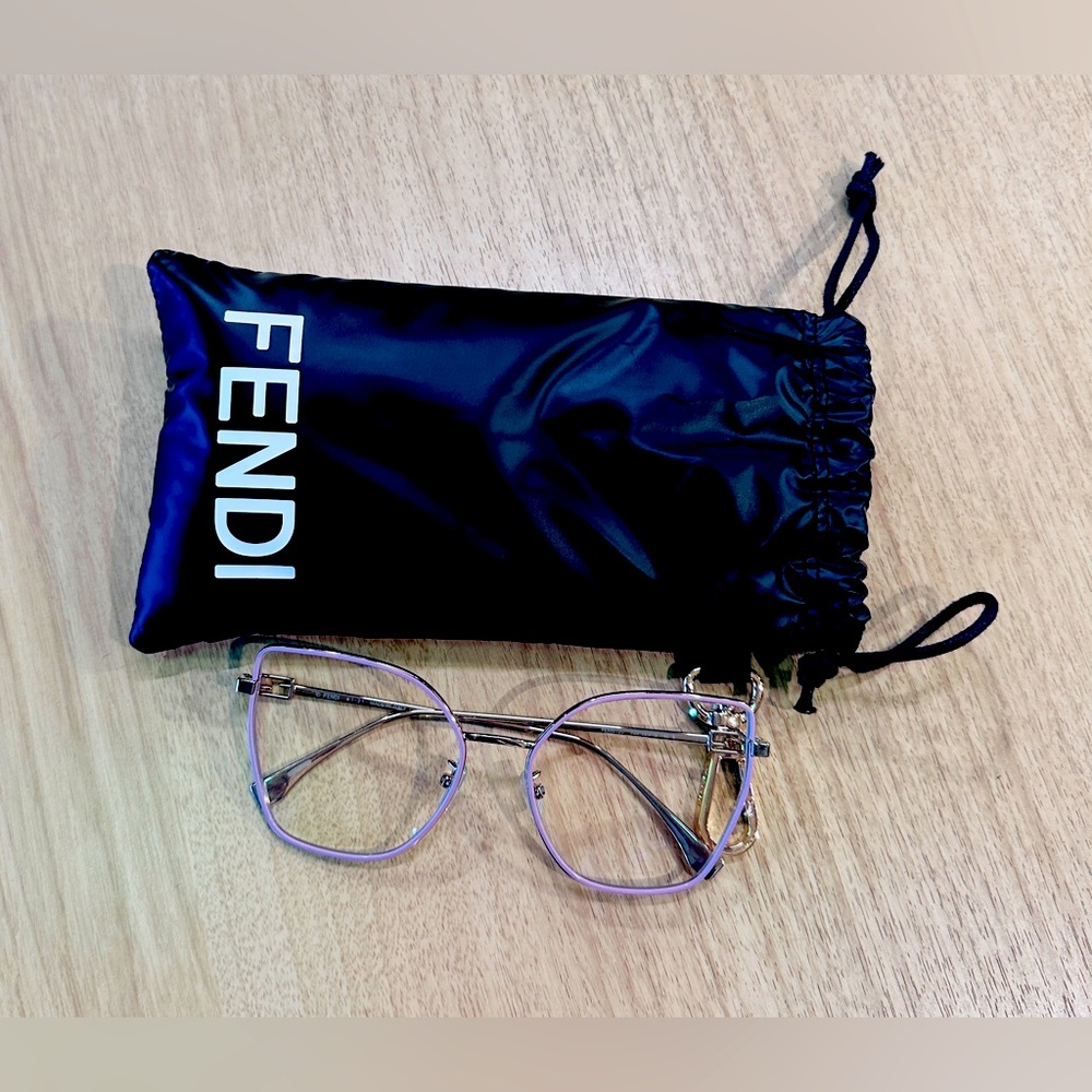 Fendi Purple Eyeglasses with Case